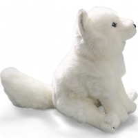 Peluche blanche en forme de renard arctique, 31cm-50cm, jouet doux pour enfants, cadeau unisexe