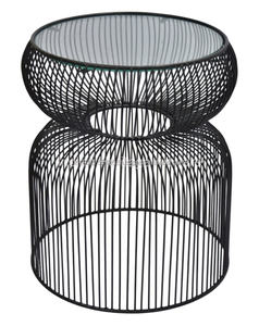 Table basse en fer IHA moderne, blanc brillant, haute qualité, meubles de salon, décoration intérieure - Product Image 6