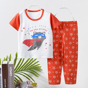 Pyjama en coton confortable pour garçons et filles, léger et doux, pour la maison, le repos, l'heure du coucher, les activités intérieures et l'usage quotidien - Product Image 3