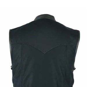 Gilet en cuir respirant pour homme avec fermeture éclair, design personnalisé, sans manches, chaud pour l'hiver, vente en gros, haute qualité, service OEM - Product Image 6