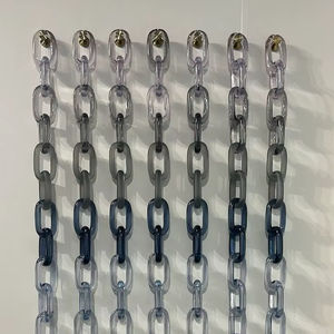 Panel Decorativo de Pared con Cadena de Resina Azul Degradado, Biombo Acrílico para Interiores, Separador de Ambientes, Superventas - Product Image 1