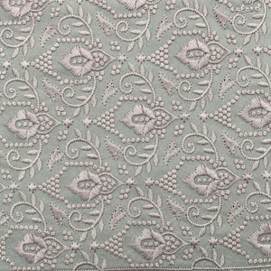 Tela africana con lentejuelas bordadas, estampado digital, encaje de malla, textil para caftanes, moda y prendas de vestir, para compradores de importación. - Product Image 4