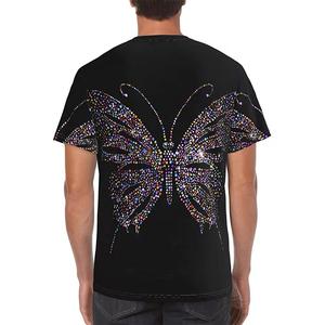 T-shirt Homme OEM en Gros avec Strass, 100% Coton Respirant, Écologique, Anti-Plis, Vêtement Décontracté de Haute Qualité, Service OEM, Pas Cher - Product Image 5
