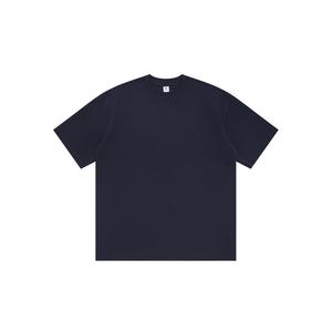 เสื้อยืดคอกลมแขนสั้นผู้ชาย ผ้าฝ้าย ทรงปกติ สีพื้น ใส่สบาย ผ้าเจอร์ซีย์ถัก ย้อมสีเรียบ - Product Image 2