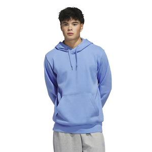 เสื้อฮู้ดผู้ชายสีฟ้าอ่อน ผ้าฟลีซ ทรงปกติ สไตล์ลำลอง สตรีทแวร์ สำหรับฤดูใบไม้ร่วง มีกระเป๋า ปักโลโก้ ออกแบบเองได้ อุ่นสบาย - Product Image 4