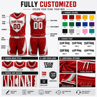 Uniforme Personalizado para Academia de Baloncesto, Conjunto de Camiseta y Pantalones Cortos Sublimados de Secado Rápido, Tallas Grandes para Adultos, 100% Poliéster, OEM, ODM