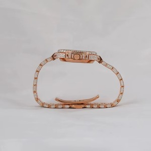 Reloj de Pulsera de Lujo con Diamantes de Moissanita de Alta Calidad, Unisex, Tamaño Personalizado, Claridad VVS, Acero Inoxidable, Correa de Goma, Estilo Hip Hop, Resistente al Agua - Product Image 2