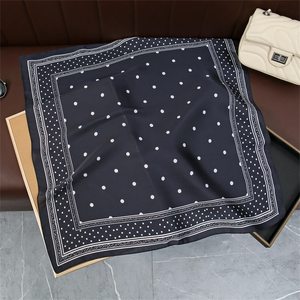 Nouveau Foulard Carré en Soie de Luxe 2026 pour Femme 70*70cm – Bandana Doux, Bandeau Cheveux, Voile, Écharpe, Bandeau de Tête - Product Image 6