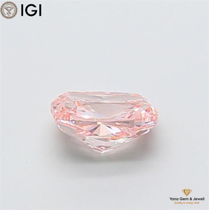 Diamant de laboratoire CVD certifié IGI, forme coussin, 1,00 carat, couleur rose vif fantaisie, clarté VS1, pour pendentif solitaire élégant - Product Image 4