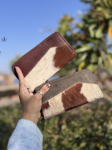 New Arrival Cowhide <b>Wallet</b> for <b>Women</b> Real Leather Purse Clutch <b>Card</b> Case Western Wholesale Stylish Clutch - Product Image 4