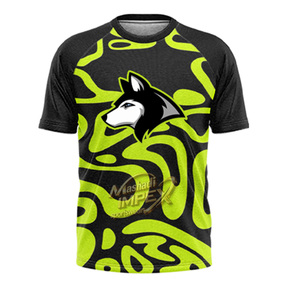 Mashadi IMPEX 7V7 Kit d'uniforme de football imprimé par sublimation Noir Vert Camouflage Logo Husky Maillot Short Sac à dos Anti-humidité - Product Image 5