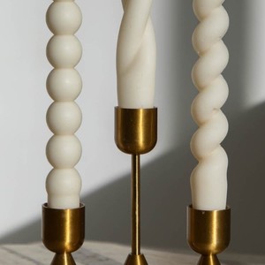 Ensemble de bougeoirs modernes en métal, forme géométrique entonnoir et sablier, support de bougies de luxe pour centre de table de mariage et décoration de fête à domicile - Product Image 3