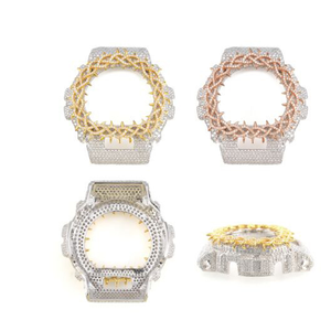 Starspire Jewels High-end Hip Hop Diamond GShock Case <b>Model</b> 6900 VVS <b>D</b> Color Iced Watch Bezel Moissanite Silver/Silvertoned - Product Image 4