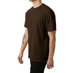 T-shirt Homme Oversize 100% Coton Lourd Collection Été Personnalisable Vierge Épaules Tombantes Sublimation Manches Courtes Tricoté - Product Image 1