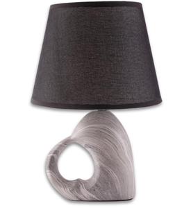 Modern Wooden Table Lamp With Black Fabric Drum Shade Warm Light For Bedroom <b>Decorative</b> <b>Lighting</b> - Product Image 3
