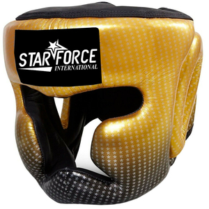 Casque de boxe intégral personnalisé, logo personnalisé réglable, PU/EVA/Cuir, durable, écologique, haute élasticité, respirant, Muay Thai - Product Image 1