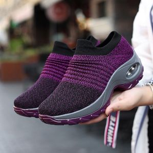 レディース、ガールズ、高齢者向けシューズ、公園散歩用のアウトドアファッションスリッポン、カジュアルシューズ、通気性 - Product Image 3