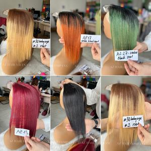 Pelucas de Cabello Humano Liso Natural al por Mayor, con Frente de Encaje HD 5x5 6x6, Peluca Vietnamita Remy sin Pegamento, Color Personalizado, Grado 12A, 100g - Product Image 5