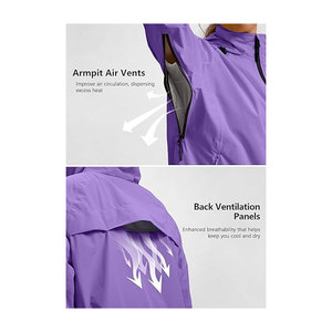 <b>Women's</b> Custom Cycling Rain <b>Jackets</b> <b>Waterproof</b> Windproof Lightweight <b>Packable</b> Hooded Outdoor Finished High Quality - Product Image 4