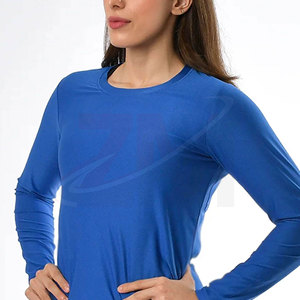เสื้อ OEM แบบกำหนดเอง เสื้อผ้ารัดรูปน้ำหนักเบาสำหรับออกกำลังกายและฝึกซ้อมกลางแจ้ง เสื้อฝึกซ้อมรัดรูปสำหรับผู้หญิง เนื้อผ้านุ่ม ยืดหยุ่นได้ - Product Image 5