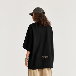 เสื้อยืดผู้ชายแบรนด์ใหม่ล่าสุด ผ้าฝ้ายออร์แกนิค 100% พิมพ์ลายดิจิทัล ลายเรียบ ระบายอากาศได้ดี ทรงโอเวอร์ไซส์ - Product Image 6
