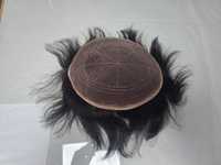 Prothèse capillaire homme bouclée en cheveux humains Remy indiens, entièrement en dentelle transparente HD, densité 100%, longueur courte, nœuds blanchis, toutes couleurs TAZ HAIR