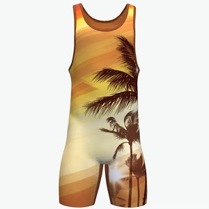 Service OEM 2026 – Maillot de lutte unisexe personnalisé, coupe classique, léger, séchage rapide, respirant, sans manches, col ras du cou, toutes saisons - Product Image 3