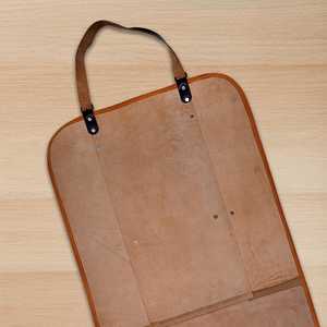 Sac de transport pour bois de chauffage en cuir véritable et bois, robuste, fait main, portable, LWC-0050 - Product Image 2