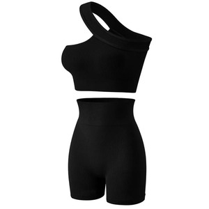 Wholesale Same Brand <b>Yoga</b> Set Women Solid Breathable Seamless Eco-Friendly High Waisted Workout <b>Pilates</b> Gym Leggings Front 2 - Product Image 1