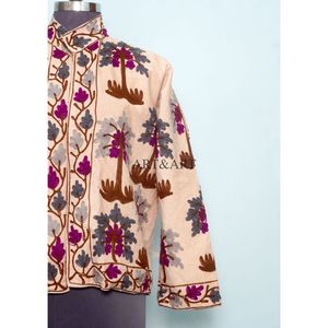 Veste courte matelassée en coton brodé à la main, style ethnique, pour la saison hivernale, vente en gros, mode traditionnelle, écologique - Product Image 6