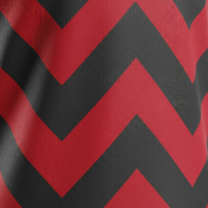 Uniforme de Fútbol Sublimado de la Mejor Calidad, Conjunto de Camiseta Roja y Negra con Diseño Chevron, Transpirable, Tallas Grandes, Antibacteriano, Secado Rápido, Ropa Deportiva para Equipos - Product Image 4