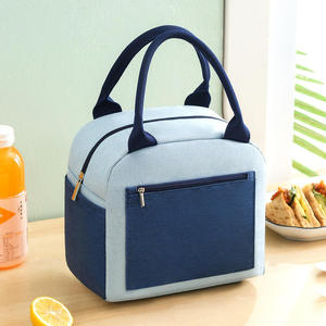 Multipurpose Insulated Food Bag with Outer <b>Storage</b> Pocket and Reinforced Handles Lightweight Portable Carrier - Product Image 4