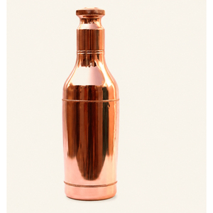 Wholesale Pure Copper Water Bottle Metal Bottle with Glossy Finish <b>Champagne</b> Shape Copper Drinking Bottle In Best Price - Product Image 3