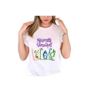 T-shirts décontractés à col rond pour femmes et jeunes, 100 % coton, avec logo brodé et patchwork sur le devant, collection Printemps-Automne 2026, motif Mahjong - Product Image 2