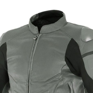 Men's SASPORTS LEAGUE PU Leather Korean Style Slim-Fit <b>Waterproof</b> Stand Collar Zipper Closure Thickened Motorcycle <b>Jacket</b> for - Product Image 5
