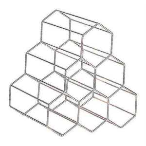 Estante para Botellas de Vino de Hierro en Forma de Hexágono, Resistente, de Pie, para Uso en Bares y Pubs, en Oferta - Product Image 1