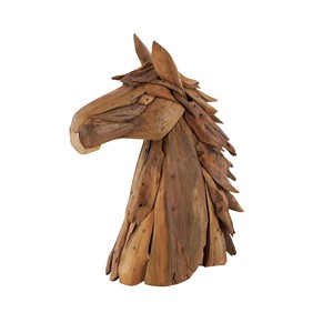 Handcrafted Acacia Wood Horse Head <b>Decorative</b> Stool - Wholesale from India - Product Image 5