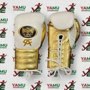 น็อคกิ้ง น็อคกิ้ง โน ไลฟ์ ชุดนวมชกมวย MMA แบบผูกเชือก หนังแท้ น้ำหนักเบา ระบายอากาศได้ดี ซับเหงื่อ สำหรับผู้ใหญ่ ชุดครบเซ็ต - Product Image 4