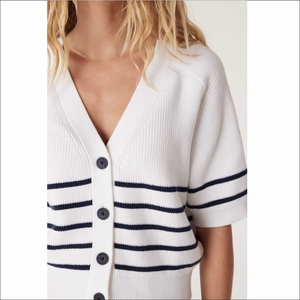 Cárdigan de Punto para Mujer, Marca Tiki Taka Sports, Verano, Acrílico, Casual, Cuello en V, Manga Larga, Transpirable, con Bolsillos y Botones Simples - Product Image 2