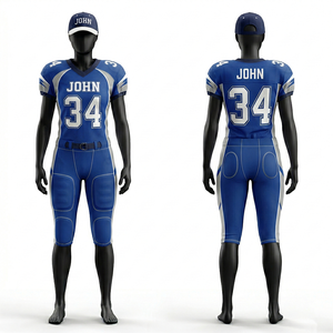 Women American Football Uniform 260 GSM Premium Polyester Spandex <b>Maroon</b> Gold White Contrast Panel Embroidered Tackle Twill Logo - Product Image 3