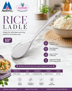 <b>Stainless</b> <b>Steel</b> Rice Ladle | Rice Serving Spoon | Hotel & Restaurant <b>Kitchen</b> <b>Utensil</b> | Wholesale & OEM - Product Image 3