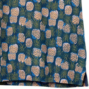 Camisa Polo para Hombre con Estampado Floral Azul, Texturizada, Ligera, Transpirable, Casual, de Verano, Manga Corta, con Botones - Product Image 5