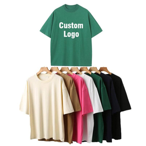 เสื้อยืดโอเวอร์ไซส์ผู้ชาย ผ้าฝ้าย 100% แขนสั้น คอกลม สีพื้น ใส่สบาย ระบายอากาศได้ดี ผ้าเจอร์ซีย์ถัก พิมพ์ลายโลโก้ด้านหน้า - Product Image 6