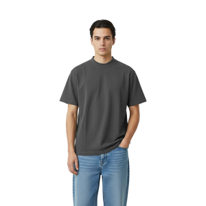 เสื้อยืดโอเวอร์ไซส์ทรงหลวมไหล่ตก ผู้ชาย ผ้าฝ้าย 100% สไตล์สตรีทแวร์ลำลอง แฟชั่นฤดูร้อน แห้งเร็ว ไม่หดตัว คุณภาพพรีเมียม - Product Image 1
