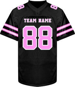 Jersey de Fútbol Americano Personalizado de Alta Calidad, Transpirable, de Manga Corta, Uniforme de Juego de Malla - Talla XL Plus, Personalizado con Sublimación en la Espalda, para Adultos - Product Image 2