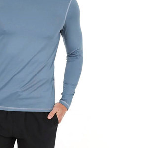 2026 New <b>Design</b> <b>Custom</b> Logo Solid Casual Men <b>Compression</b> <b>Shirts</b> Wholesale Comfortable Breathable Quick Dry Spandex/Polyester - Product Image 5