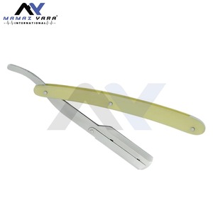 Mens Professional Swing Lock Stainless Steel <b>Straight</b> Razor Holder with Single Blade Folding Shaving Tool Barber Shavette - Product Image 5