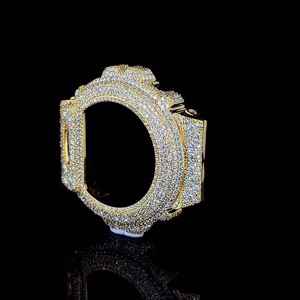 Bisel de Reloj con Diamantes Moissanite, Chapado en Oro, con Cristales Pavé, para Accesorios de Relojes Inteligentes - Product Image 5