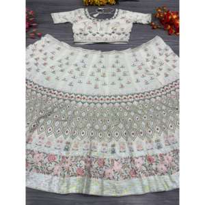 ชุดราตรีที่สวยได้รับความนิยมมากที่สุดชุดปาร์ตี้ lehenga choli - Product Image 3