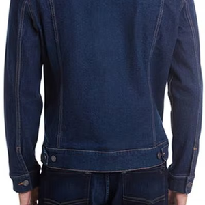 Wholesale <b>Custom</b> 100% Cotton <b>Denim</b> Work <b>Jacket</b> for Men Basic Canvas Style with Zipper - Product Image 1